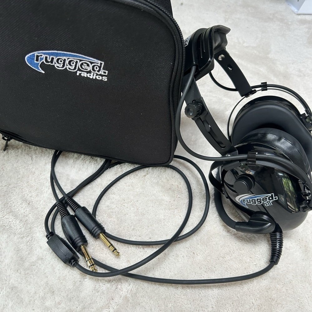 Rugged Air RA200 General Aviation Headset for Pilots - like new!